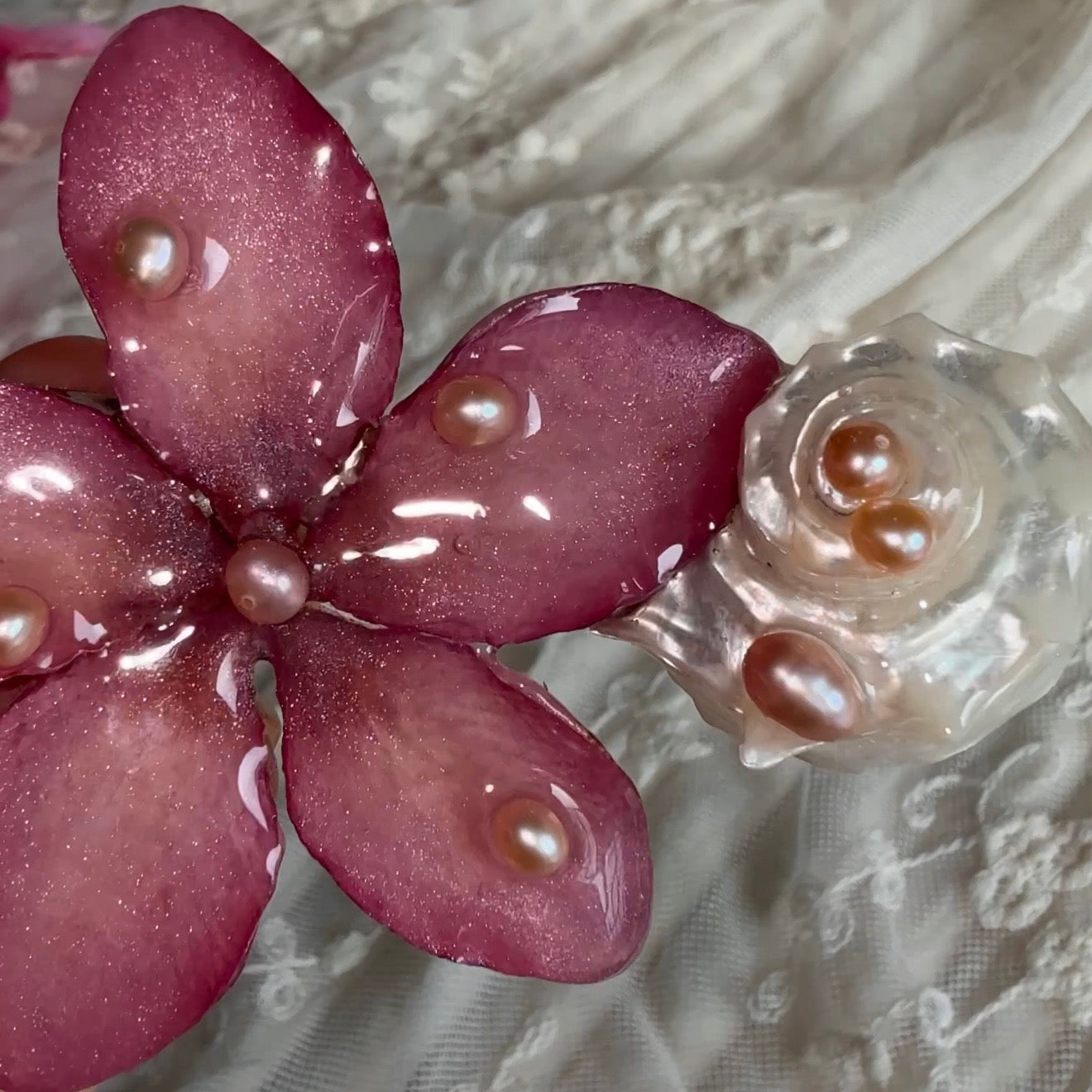Plumeria Hair Clip