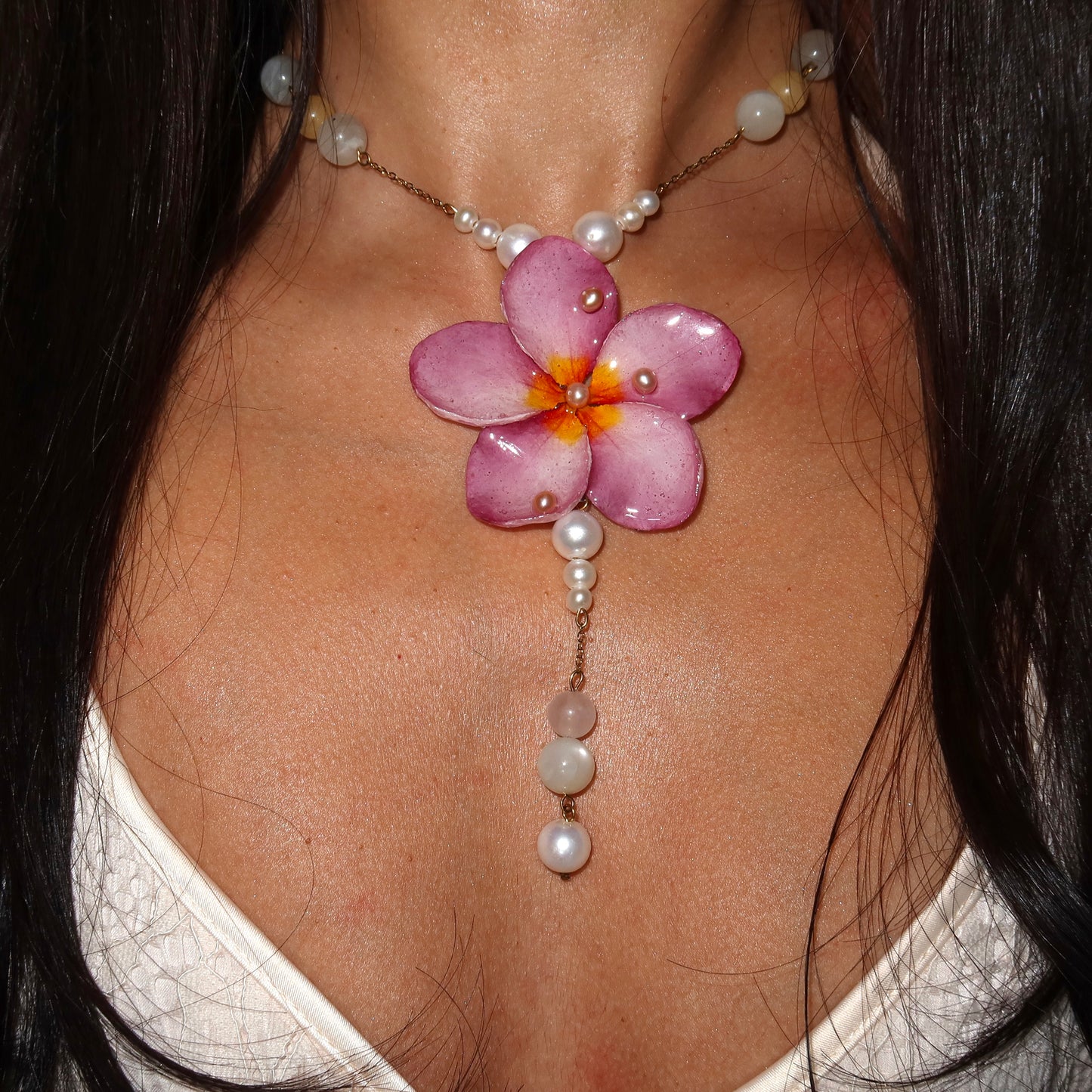 Perlita Rosa + Earrings