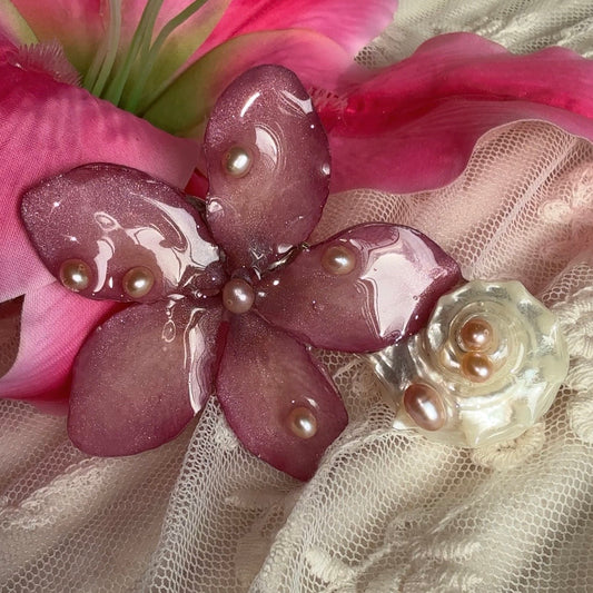Plumeria Hair Clip