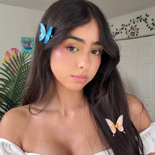 Blue Butterfly Hair Clip